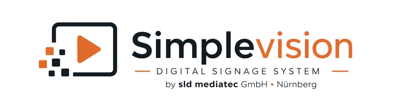 Simplevision — Digitales Beschilderungssystem, sld mediatec GmbH, Nürnberg